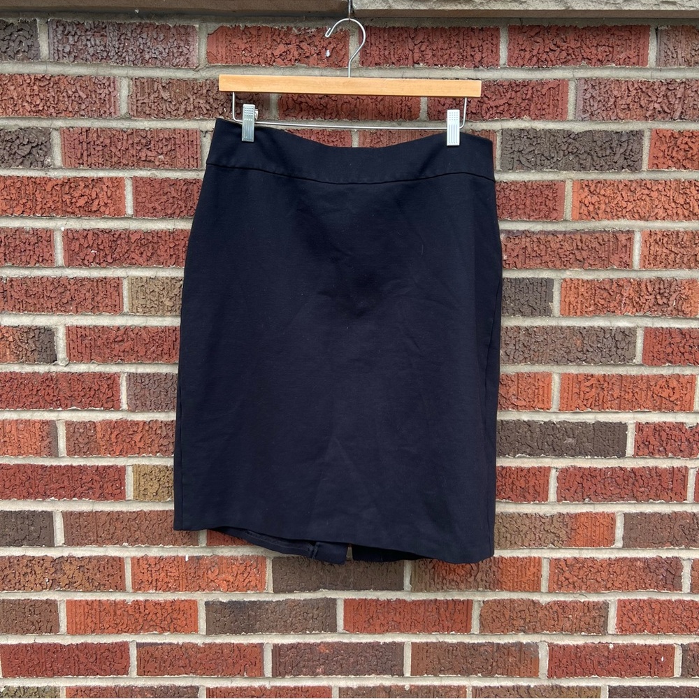 Lands’ End Black High Rise Pencil Skirt